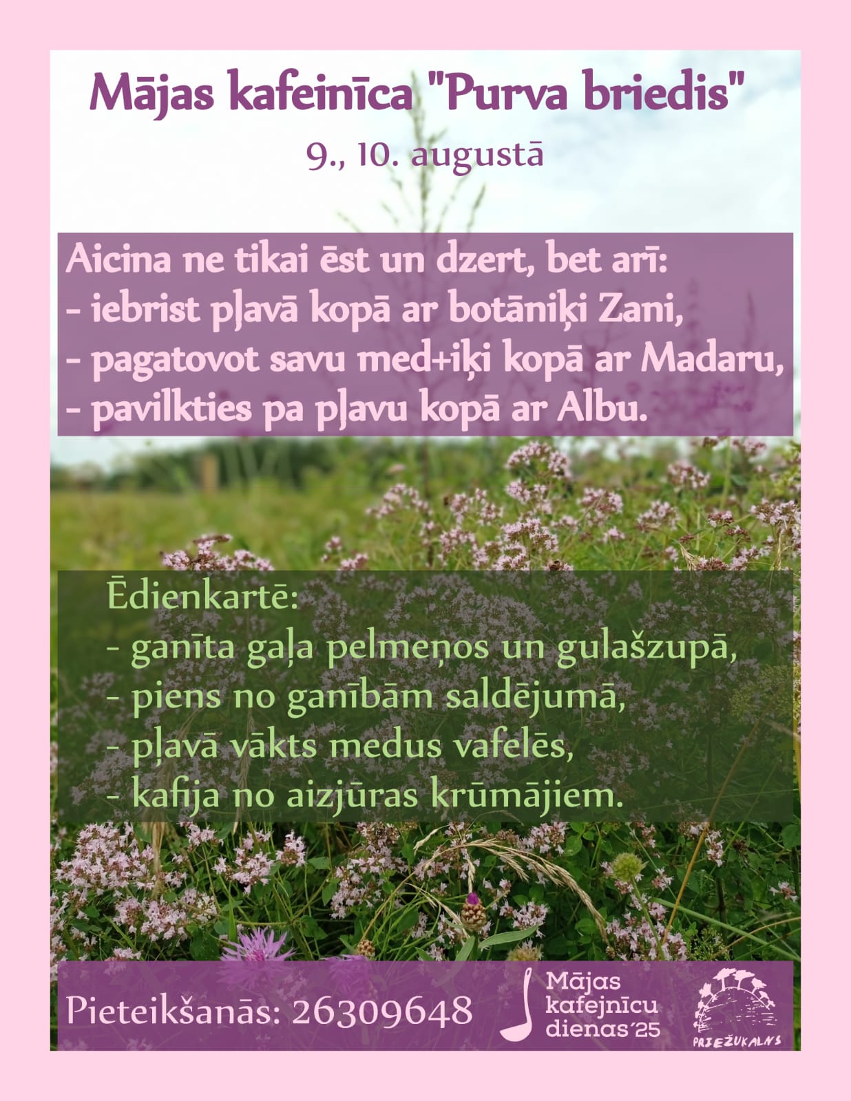 “Purva briedis” pļavā brien